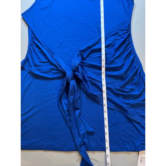 Cupshe Blue Side Tie Sleeveless Swim Cover Up Dress NWT Size XL - Picture 6 of 8